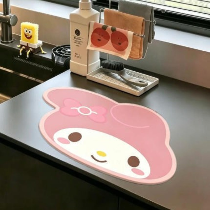 Japanese Sanrio Kuromi Leather - Home Goods Bathroom Mats reseña y precio