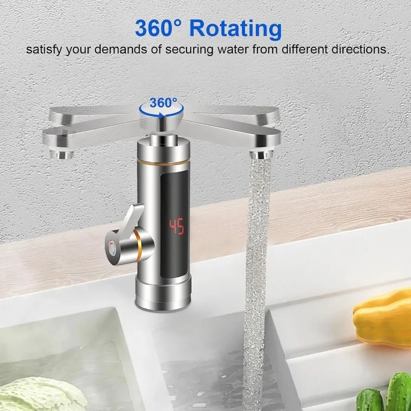 Electric Instant Heater Faucet - Home Bathroom Water Heater reseña y precio