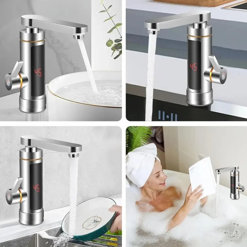 Electric Instant Heater Faucet - Home Bathroom Water Heater reseña y precio