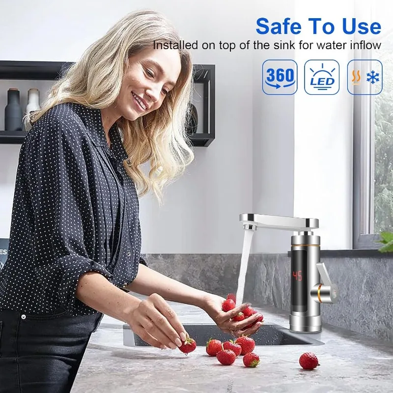 Electric Instant Heater Faucet - Home Bathroom Water Heater reseña y precio