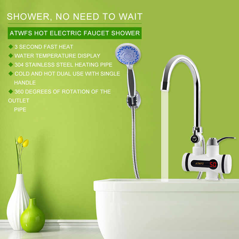 ATWFS 3000W Tankless Water Hea - Home Bathroom Water Heater reseña y precio