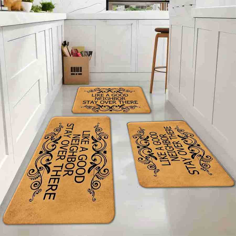1/2/3Pcs Flannel Kitchen Mat—F - Home Goods Bathroom Mats reseña y precio