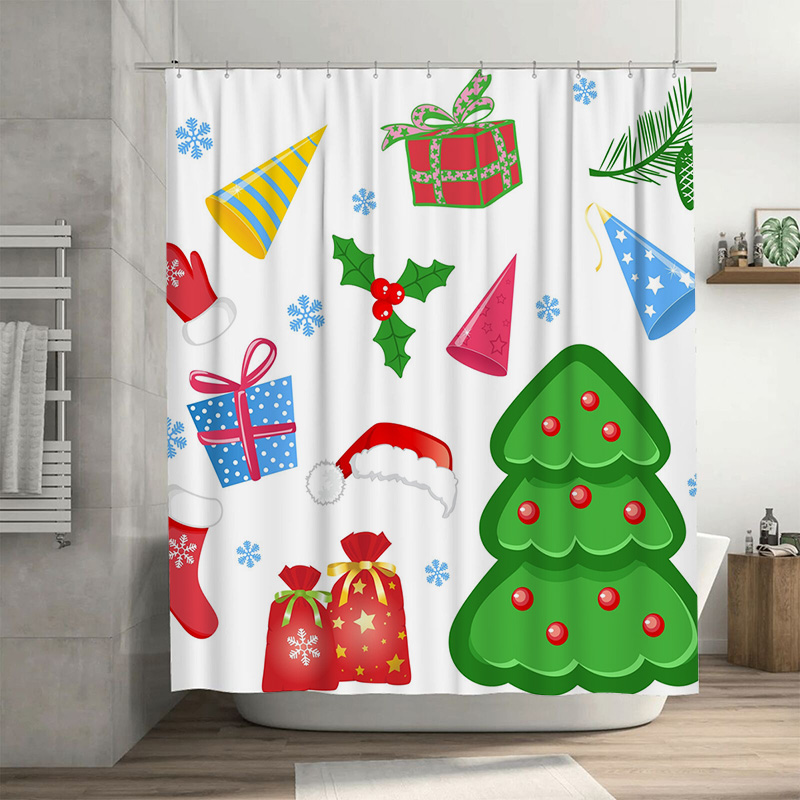 TU Shower Curtain Christmas Fo - Home Bathroom Ideas reseña y precio