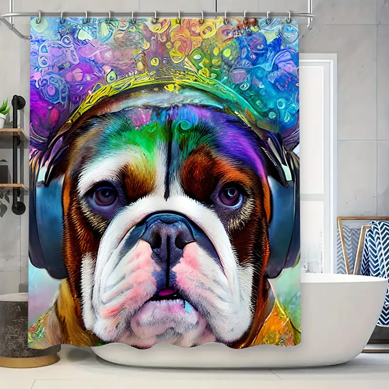 Vibrant Animal Print Shower Cu - Home Bathroom Ideas reseña y precio