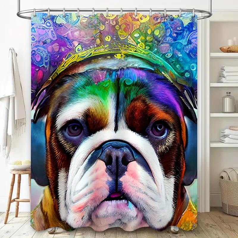 Vibrant Animal Print Shower Cu - Home Bathroom Ideas reseña y precio
