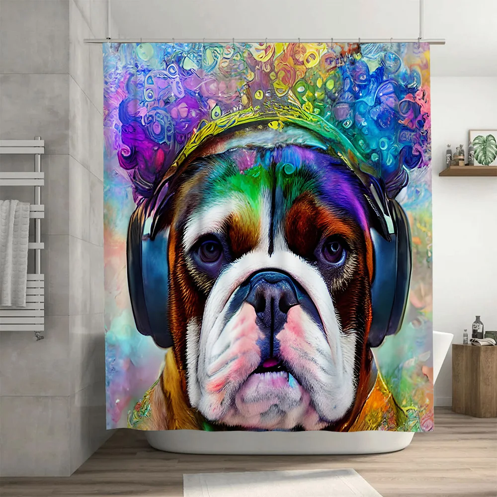 Vibrant Animal Print Shower Cu - Home Bathroom Ideas reseña y precio