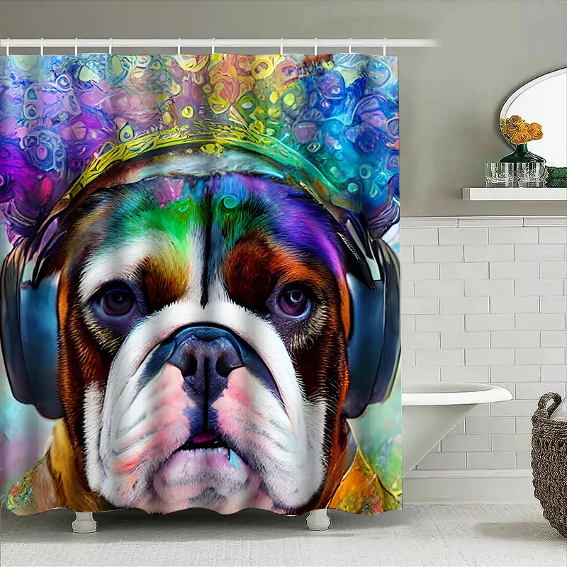Vibrant Animal Print Shower Cu - Home Bathroom Ideas reseña y precio
