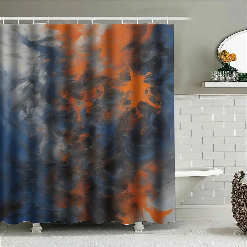 Luxury Blue Orange Watercolor  - Home Bathroom Ideas reseña y precio