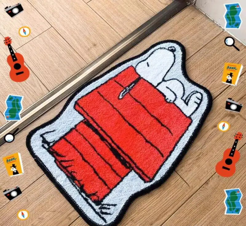 Cute Snoopy Cartoon Floor Mat  - Home Goods Bathroom Mats reseña y precio