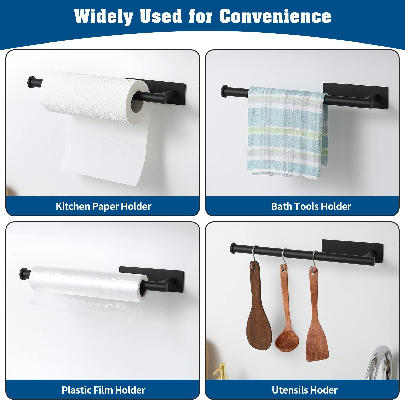 Minimalist Stainless Steel Wal - Home Bathroom Paper Towel Holder reseña y precio