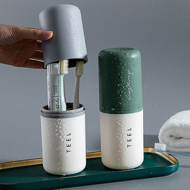 1pc Portable Toothbrush Holder - Home Goods Bathroom Storage reseña y precio