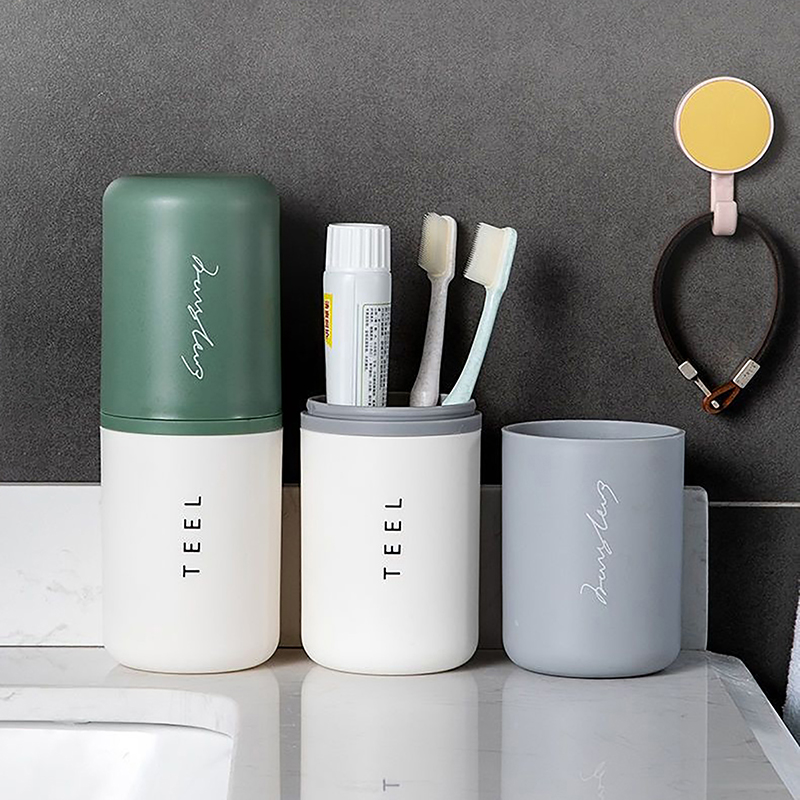 1pc Portable Toothbrush Holder - Home Goods Bathroom Storage reseña y precio
