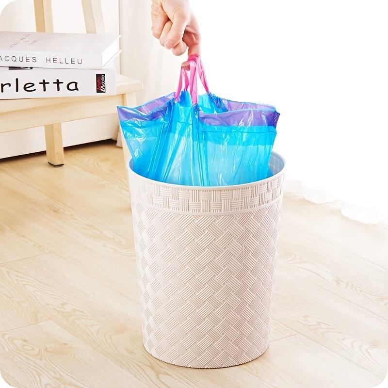 75Pcs 5 Rolls Drawstring Garba - Home Kitchen Bathroom Cleaning reseña y precio