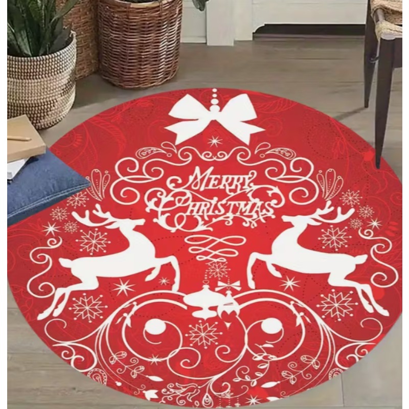 Christmas Themed carpet Santa  - Home Goods Bathroom Mats reseña y precio