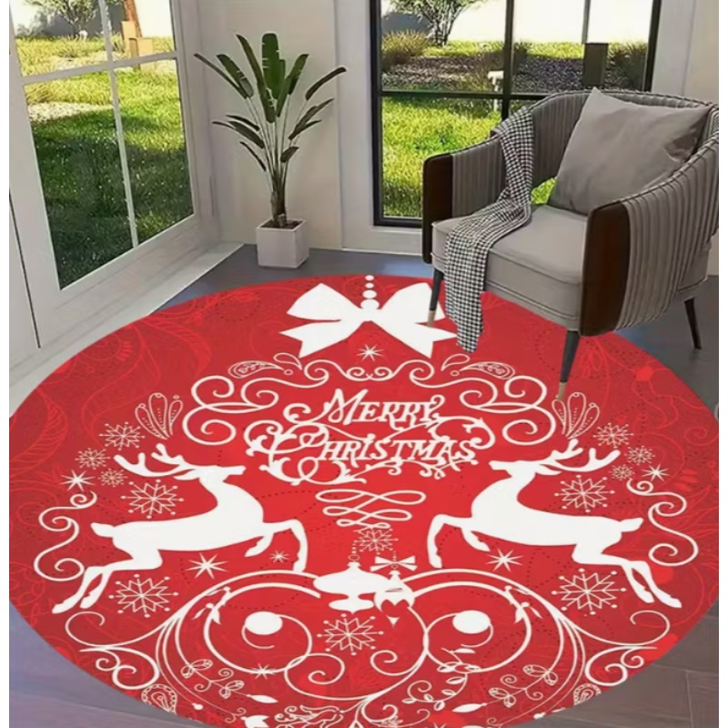 Christmas Themed carpet Santa  - Home Goods Bathroom Mats reseña y precio