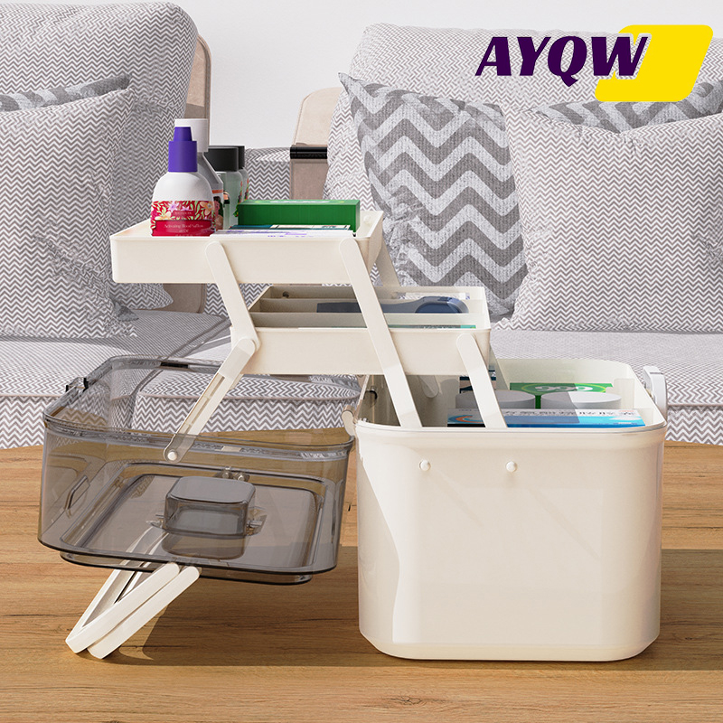 Large Capacity Clear Lid Medic - Home Goods Bathroom Storage reseña y precio