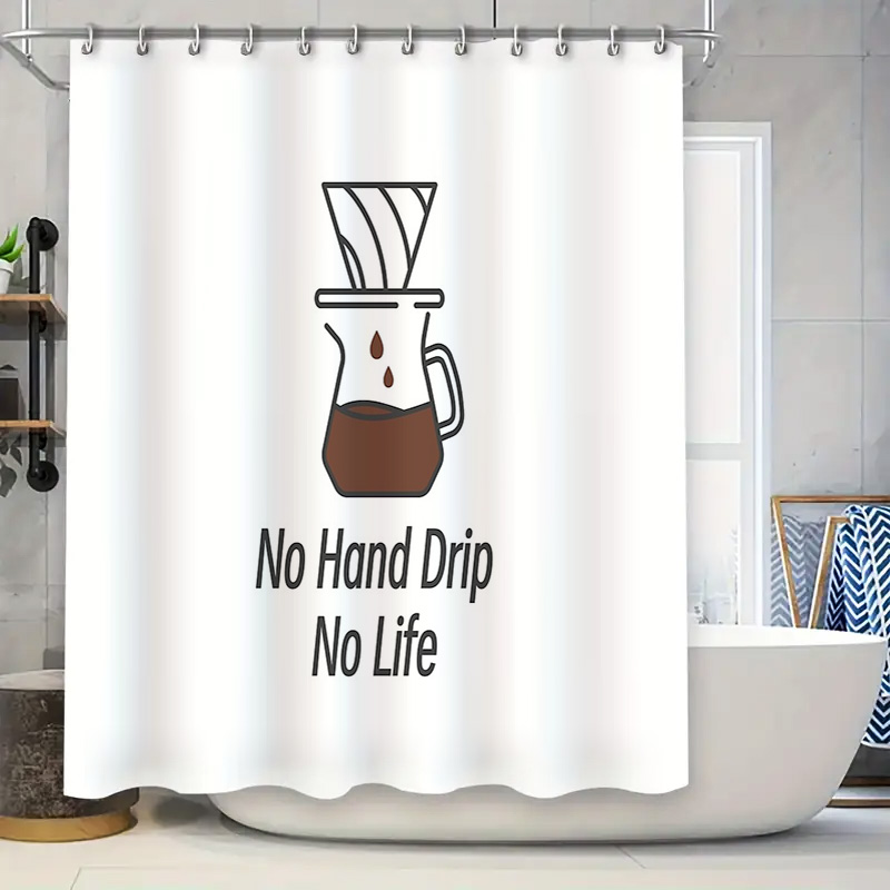 Coffee Lover Shower Curtain Fu - Home Bathroom Ideas reseña y precio