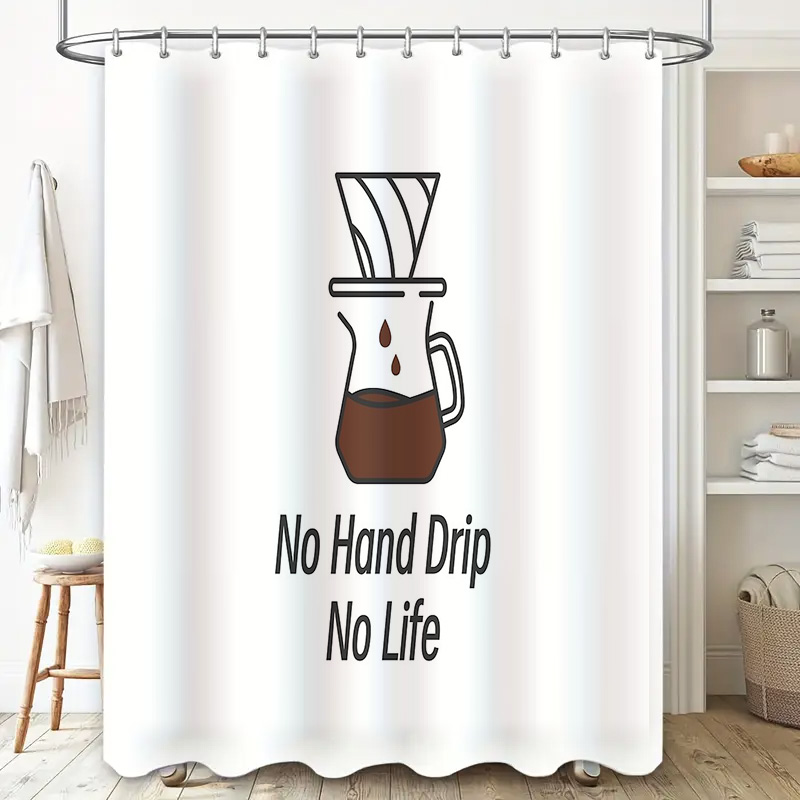 Coffee Lover Shower Curtain Fu - Home Bathroom Ideas reseña y precio