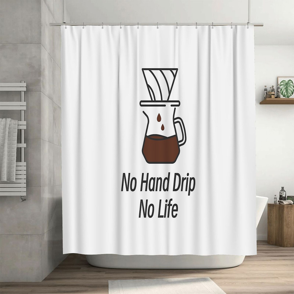 Coffee Lover Shower Curtain Fu - Home Bathroom Ideas reseña y precio