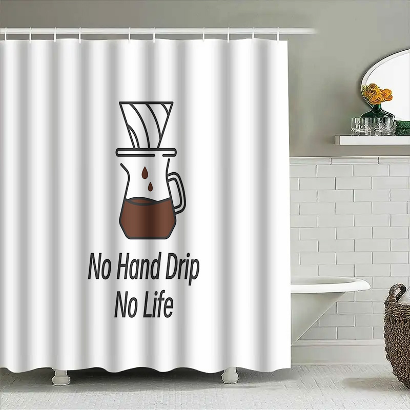 Coffee Lover Shower Curtain Fu - Home Bathroom Ideas reseña y precio