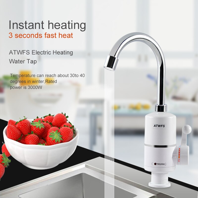 ATWFS Tankless Electric Newest - Home Bathroom Water Heater reseña y precio