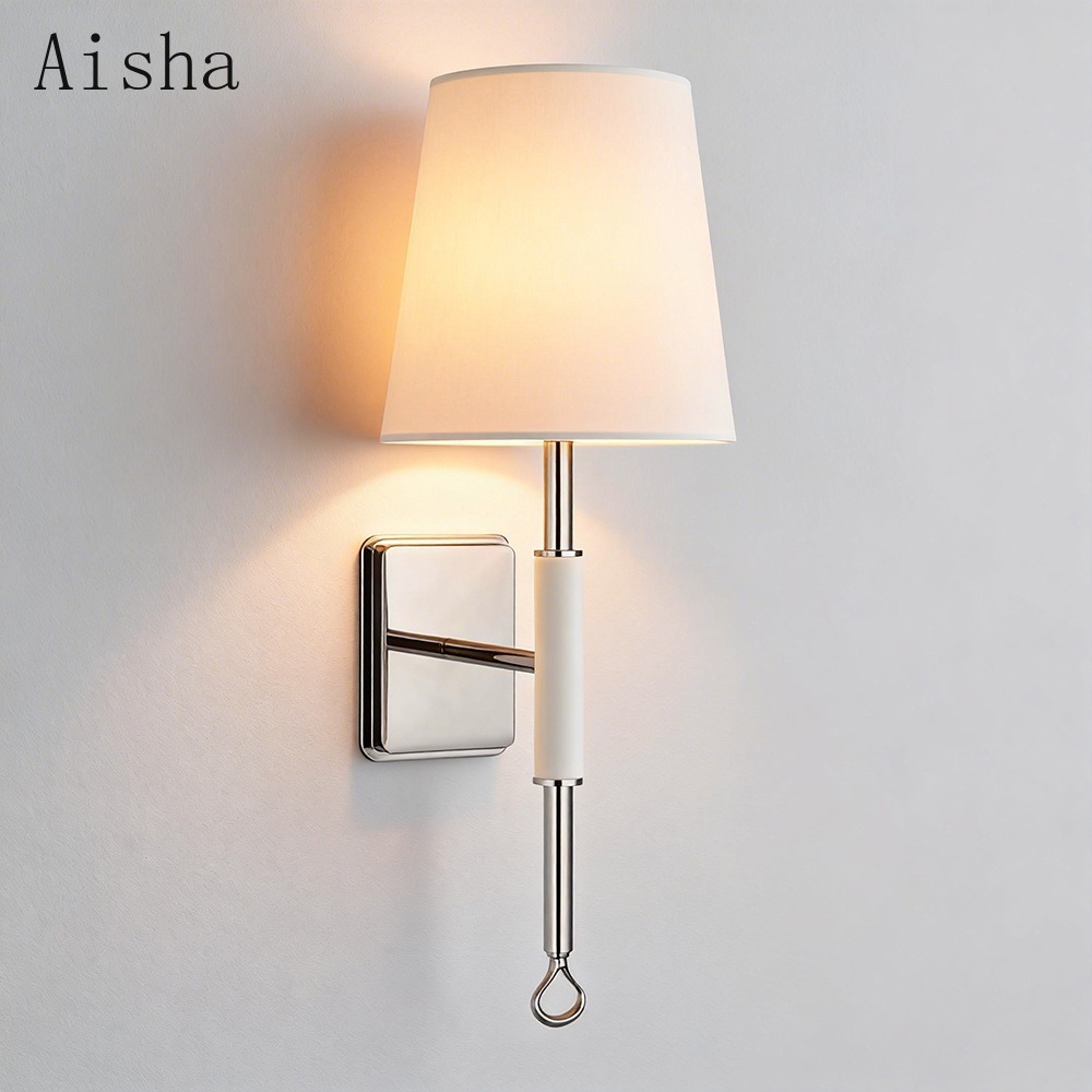 American Fabric Wall Lamp Retr - Home Bathroom Lighting Design reseña y precio