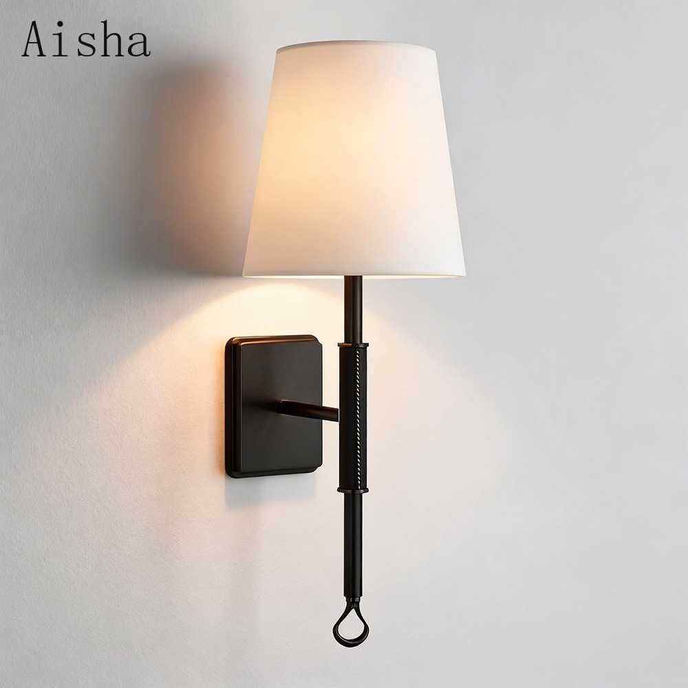 American Fabric Wall Lamp Retr - Home Bathroom Lighting Design reseña y precio