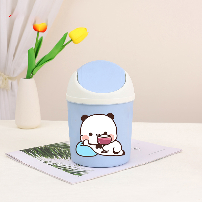 Bubu Dudu Mini Desktop Bin Yie - Home Bathroom Trash Can reseña y precio