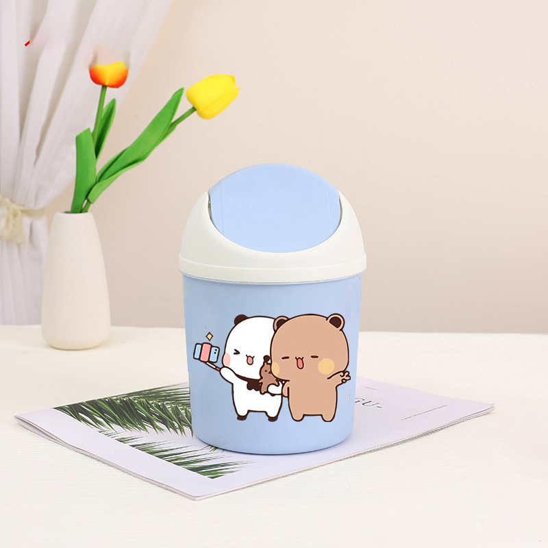 Bubu Dudu Mini Desktop Bin Yie - Home Bathroom Trash Can reseña y precio