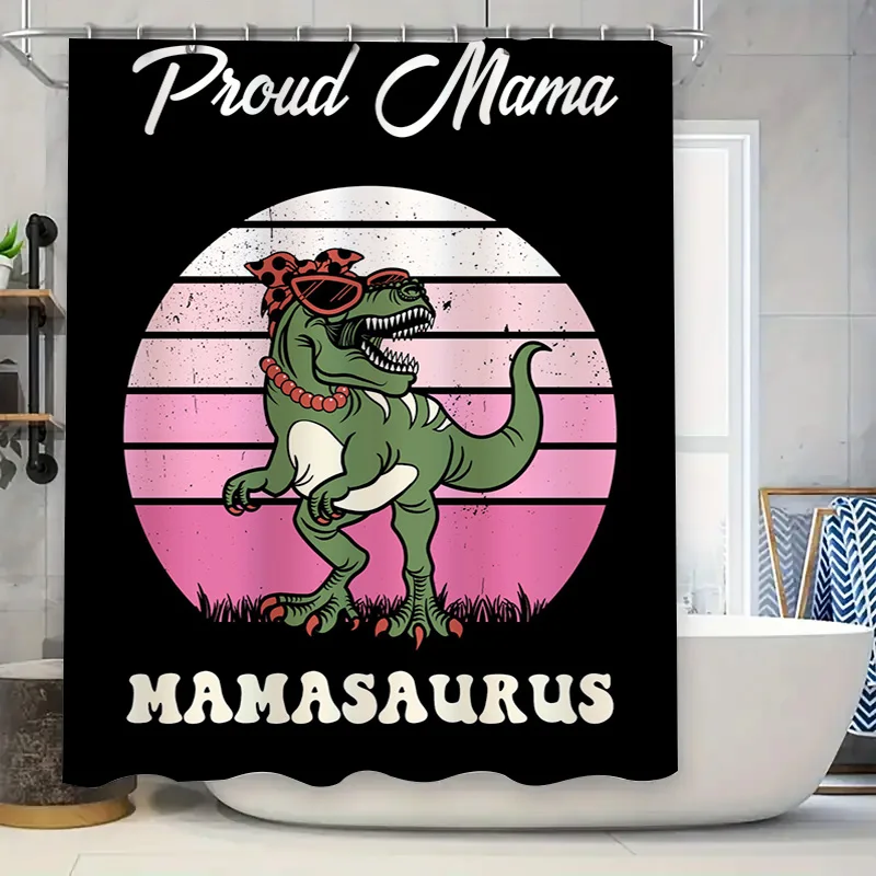 Stylish Mama Dinosaur Shower C - Home Bathroom Ideas reseña y precio