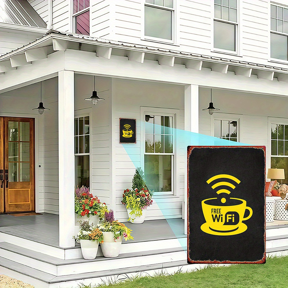 2D Vintage Metal Sign, WiFi Zo - Home Bathroom Ideas reseña y precio