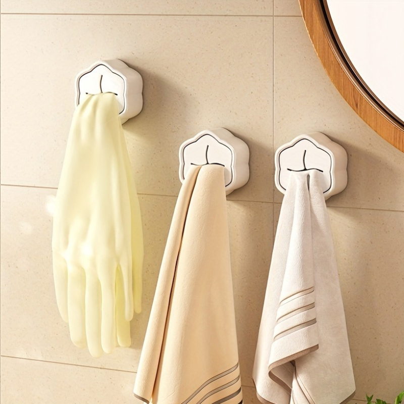 6PCS Self Adhesive Towel Holde - Home Goods Bathroom Storage reseña y precio
