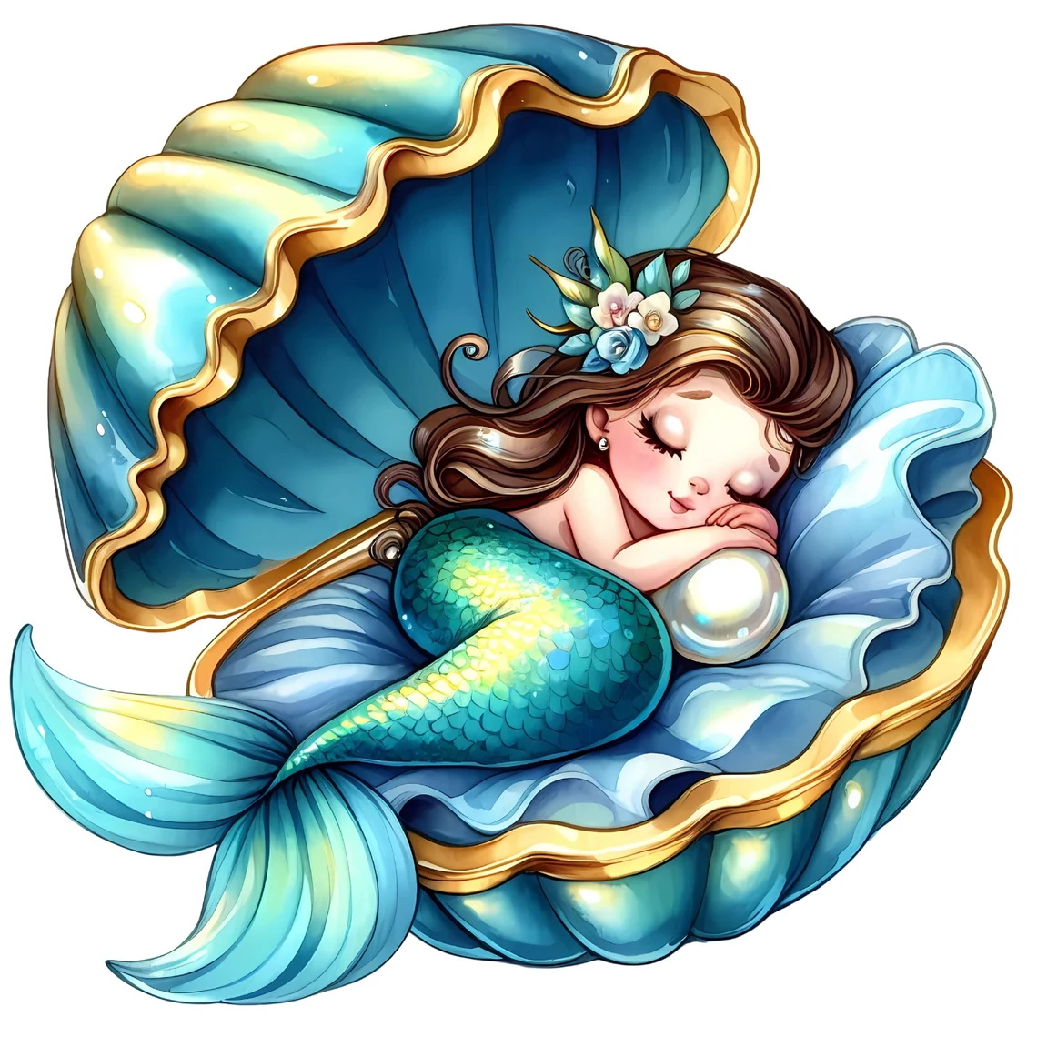 Pretty Mermaid Sticker, Water- - Home Bathroom Tiles reseña y precio