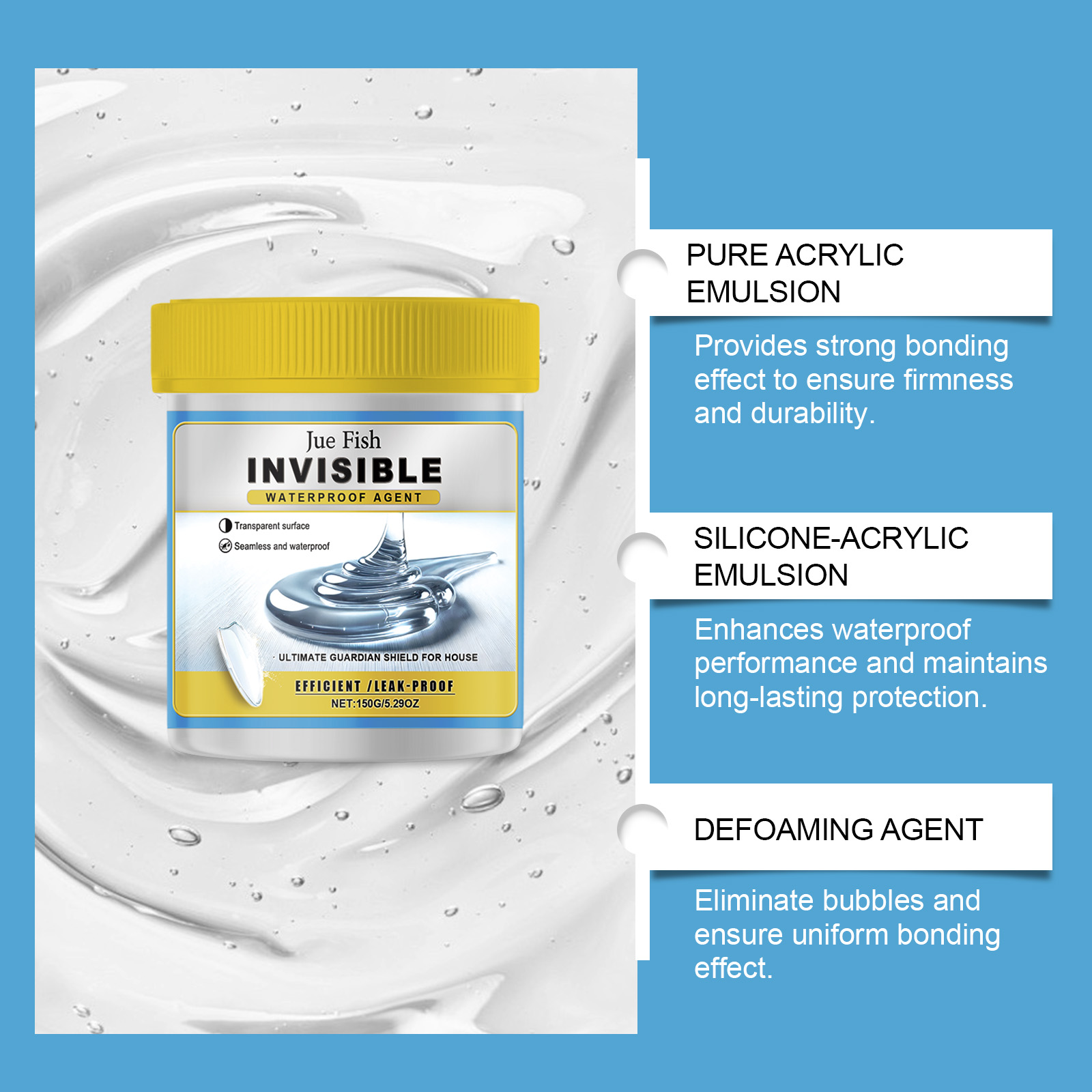 Transparent Waterproof Sealant - Home Bathroom Tiles reseña y precio