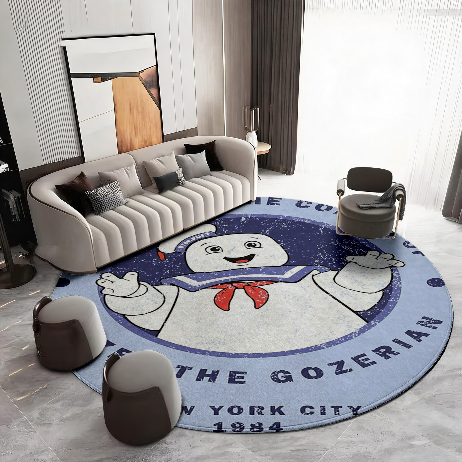 Novelty Pop Culture Round Area - Home Bathroom Ideas reseña y precio