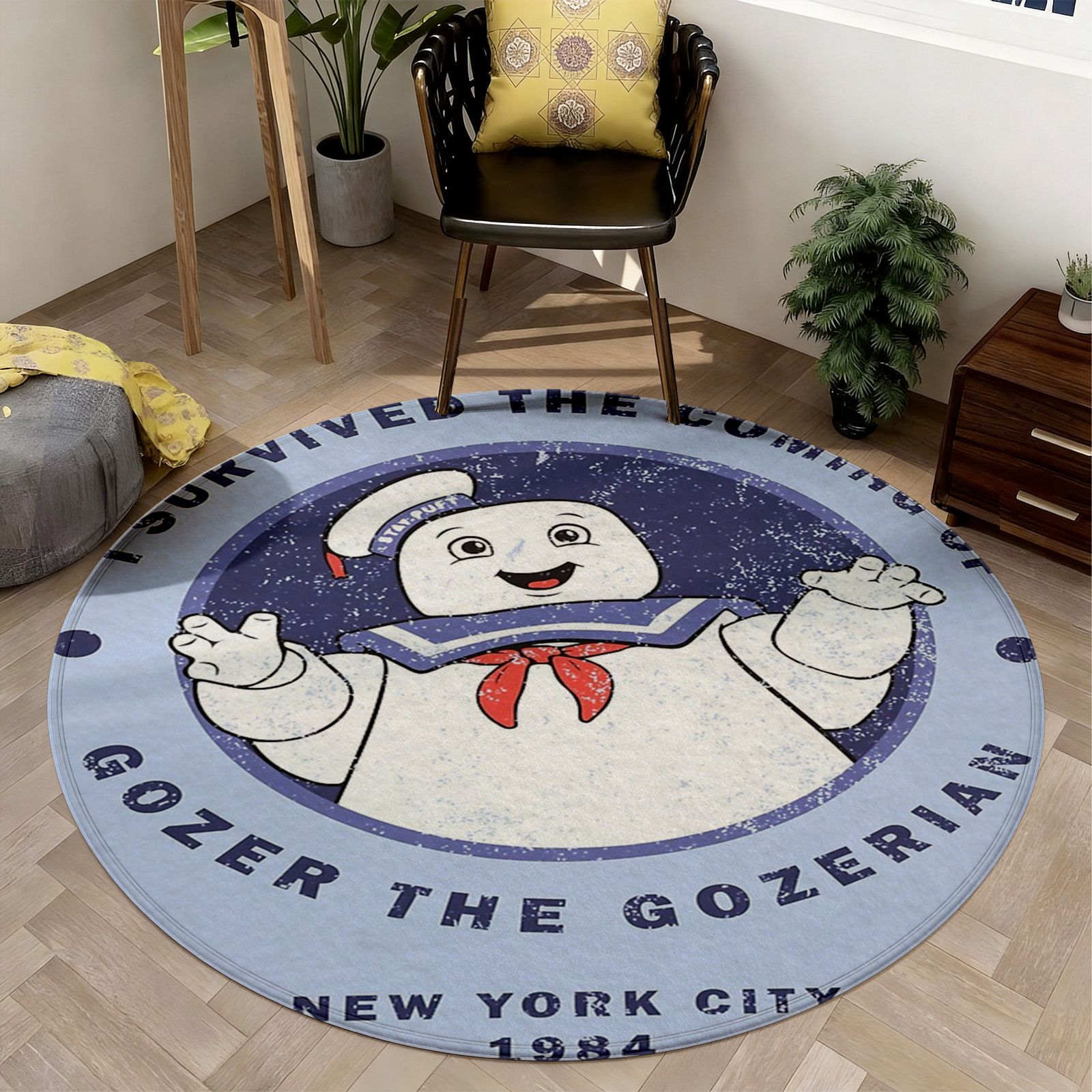Novelty Pop Culture Round Area - Home Bathroom Ideas reseña y precio