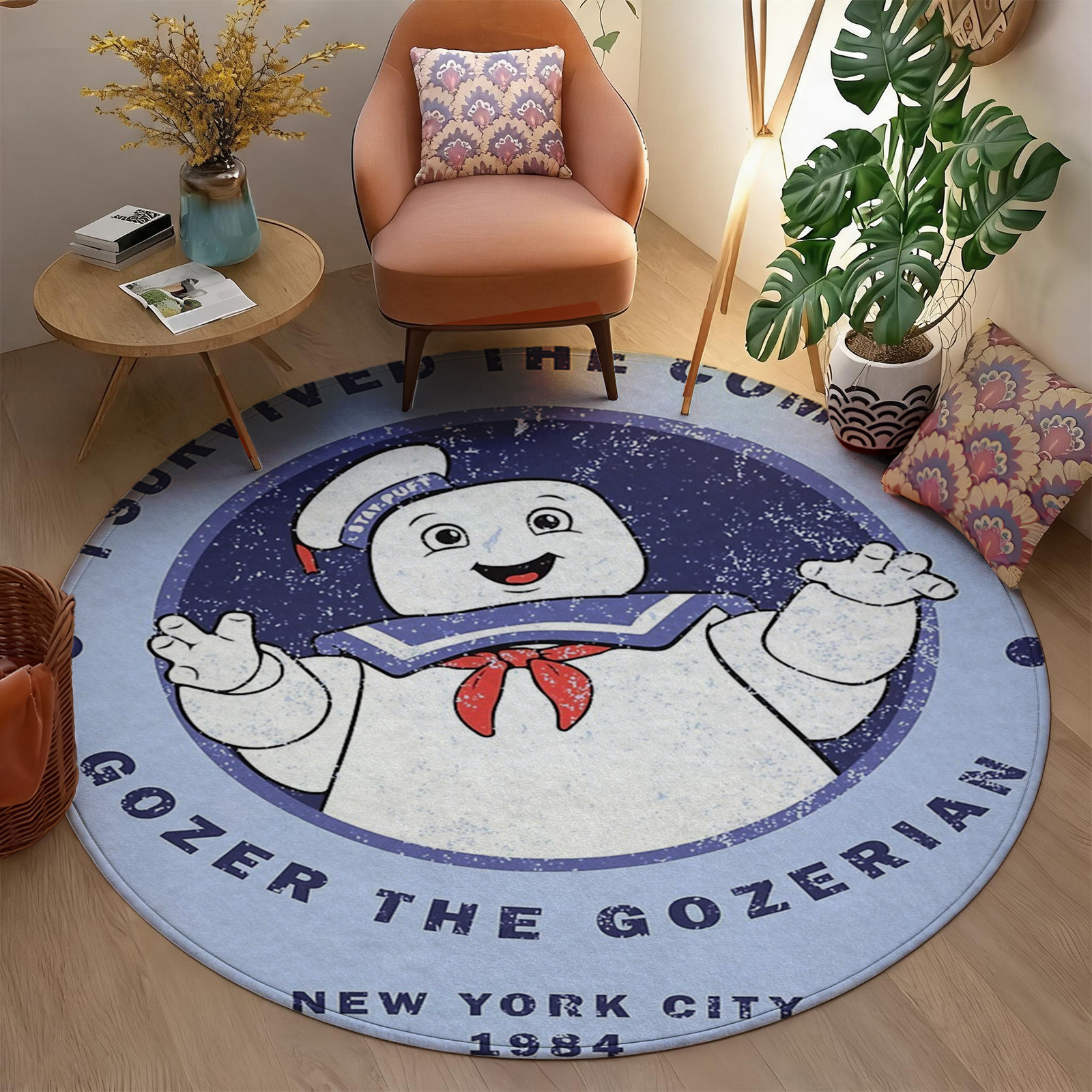 Novelty Pop Culture Round Area - Home Bathroom Ideas reseña y precio