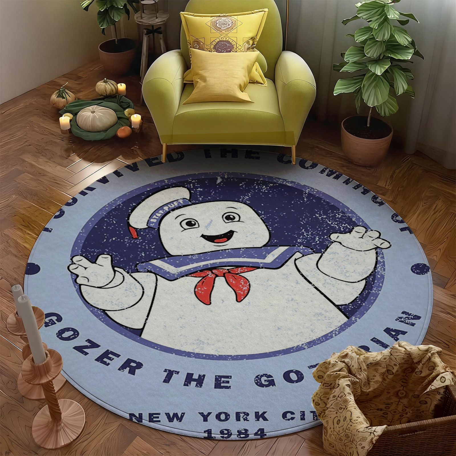 Novelty Pop Culture Round Area - Home Bathroom Ideas reseña y precio