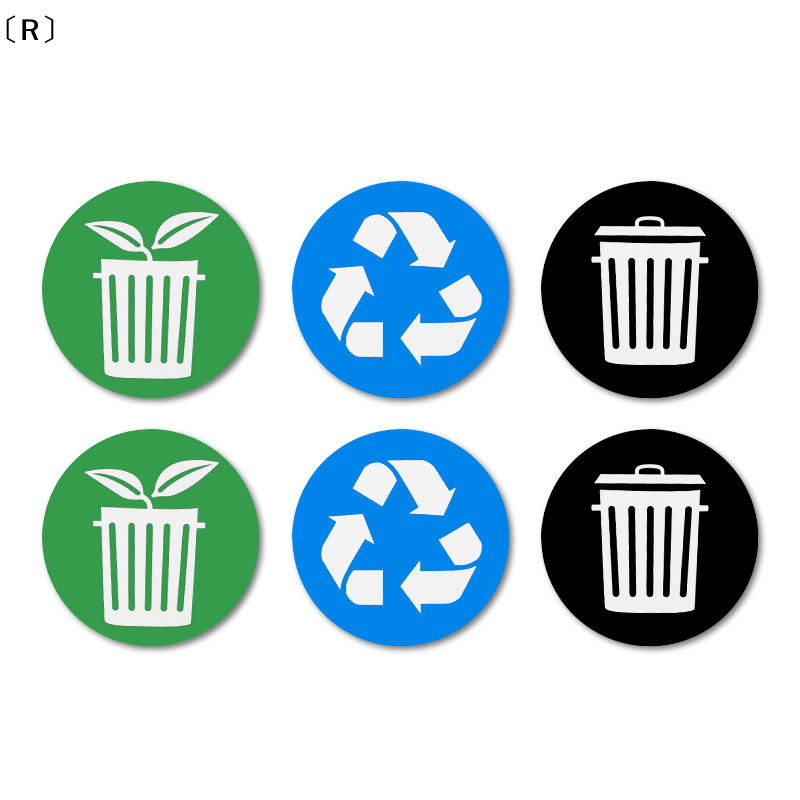 〔R〕6pcs Diameter 10CM PVC Recy - Home Bathroom Trash Can reseña y precio