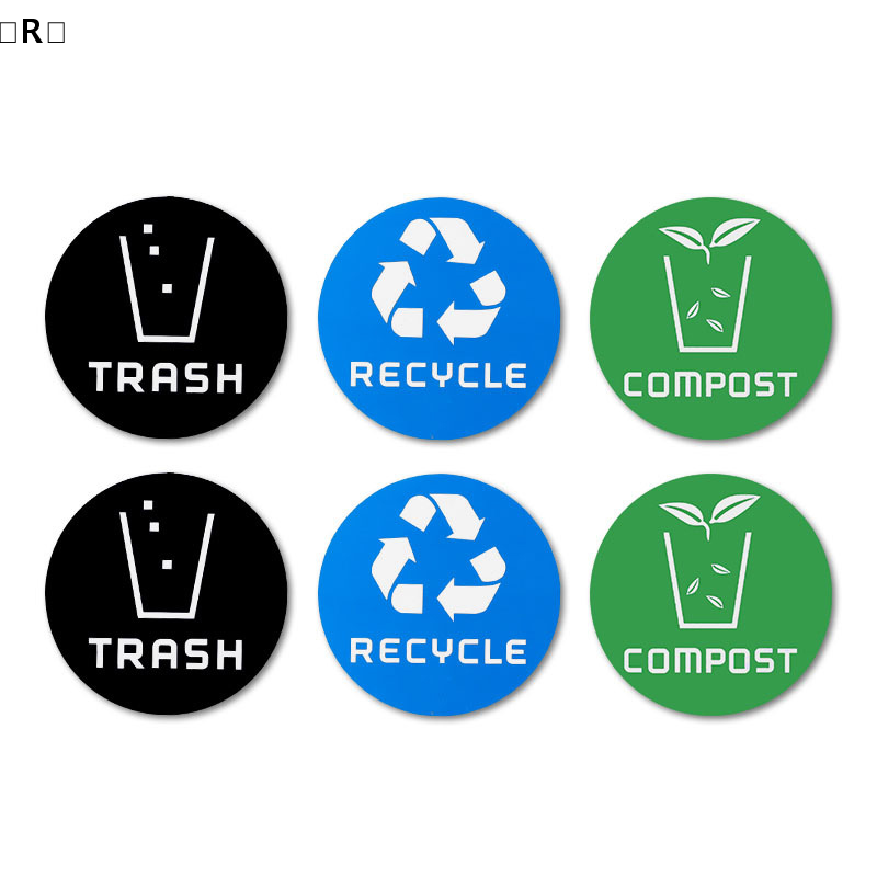 〔R〕6pcs Diameter 10CM PVC Recy - Home Bathroom Trash Can reseña y precio
