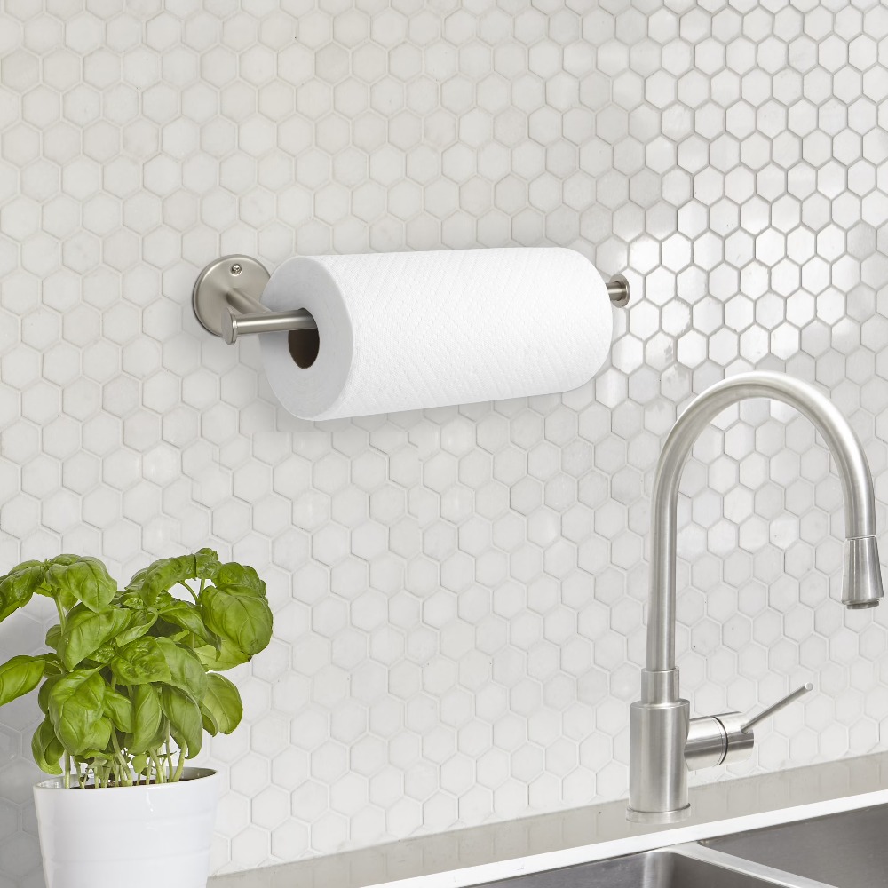 Metal Paper Towel Holder Wall  - Home Bathroom Paper Towel Holder reseña y precio