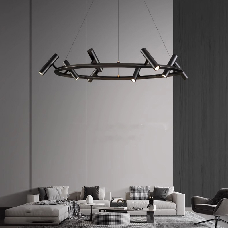 Modern Creative Round LED Pend - Home Bathroom Lighting Design reseña y precio