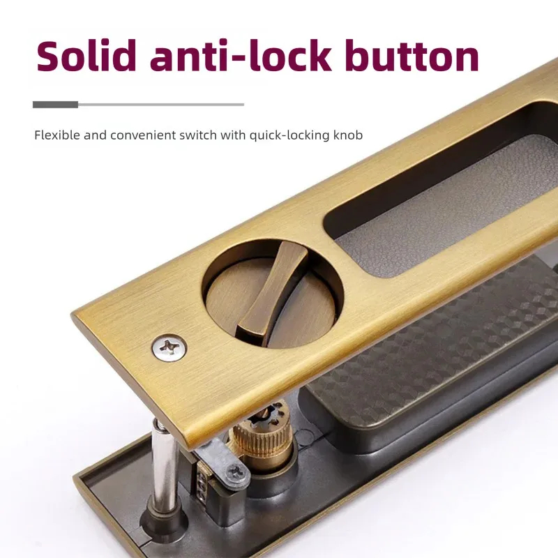 Sliding Door Lock Black Indoor - Home Bathroom Fittings reseña y precio