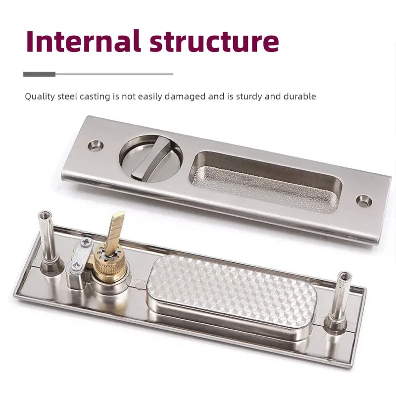 Sliding Door Lock Black Indoor - Home Bathroom Fittings reseña y precio