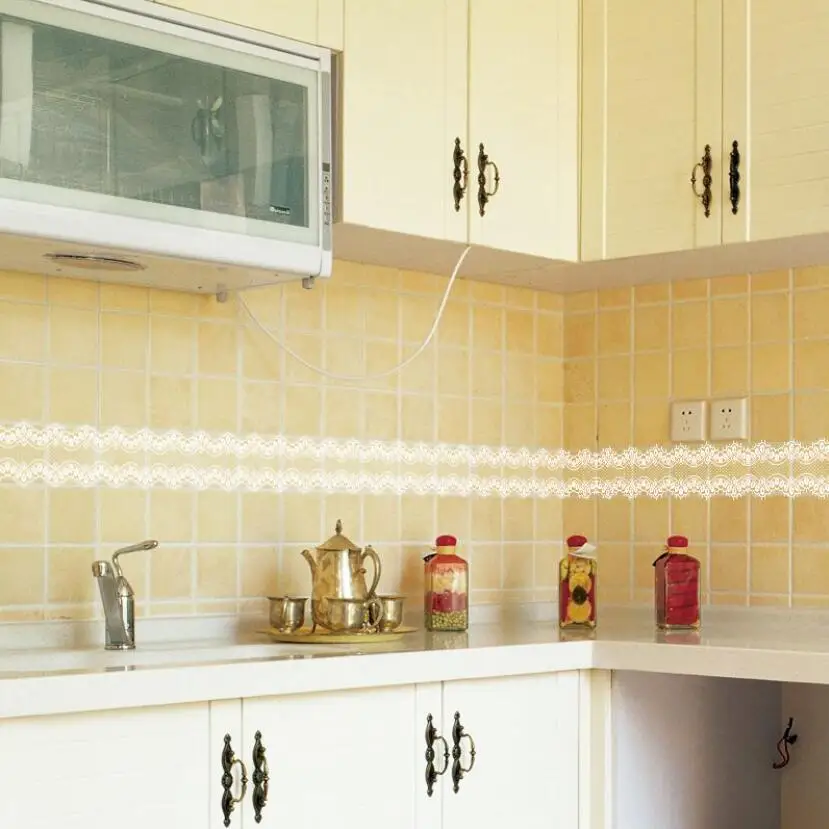 Sweet Lace Design Wallpaper Bo - Home Bathroom Tiles reseña y precio