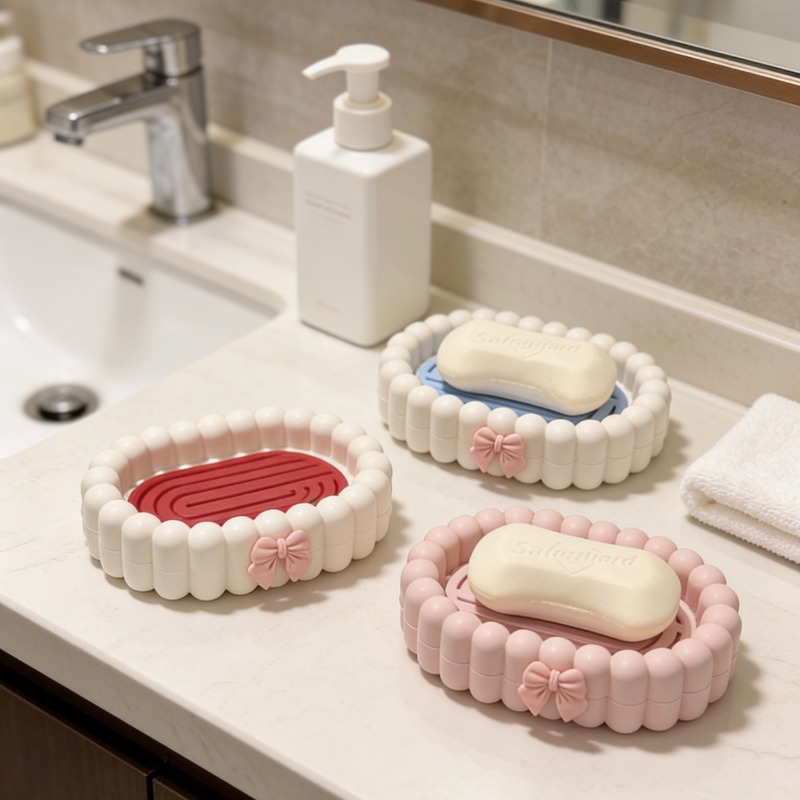 Home Bathroom Drain Soap Box,  - Home Essentials Bathroom Rack reseña y precio