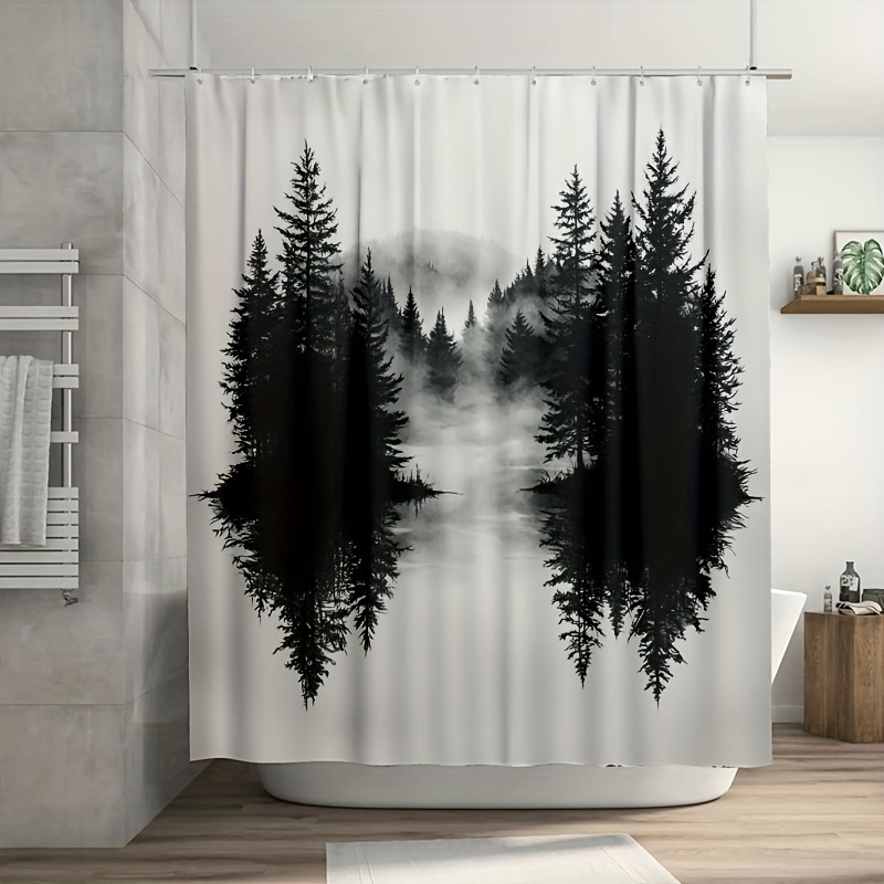 Misty Forest Woodland Shower C - Home Bathroom Ideas reseña y precio