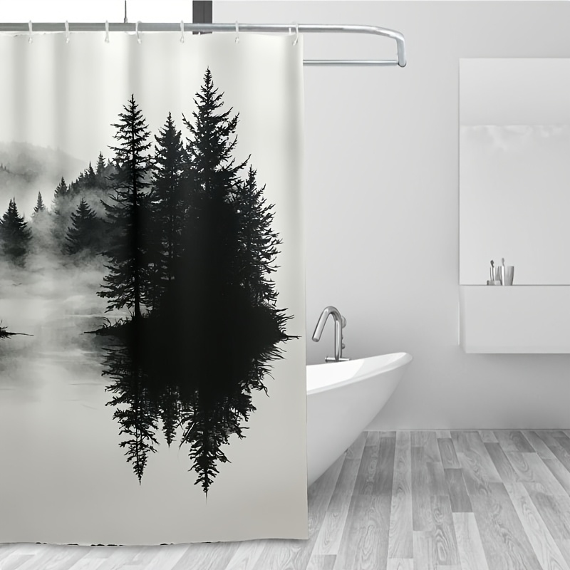 Misty Forest Woodland Shower C - Home Bathroom Ideas reseña y precio