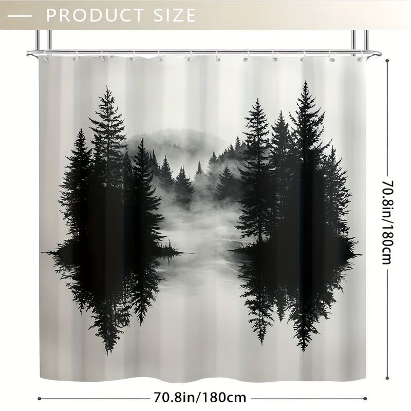 Misty Forest Woodland Shower C - Home Bathroom Ideas reseña y precio