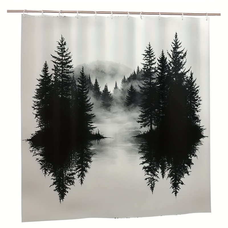 Misty Forest Woodland Shower C - Home Bathroom Ideas reseña y precio